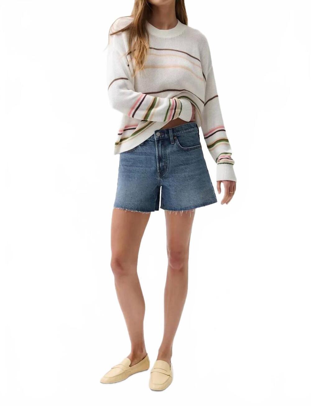 NEW PISTOLA kennedy relaxed mid rise cut off short in cityscape